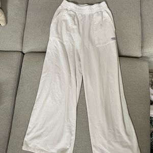 Cream Wide Leg Sweats